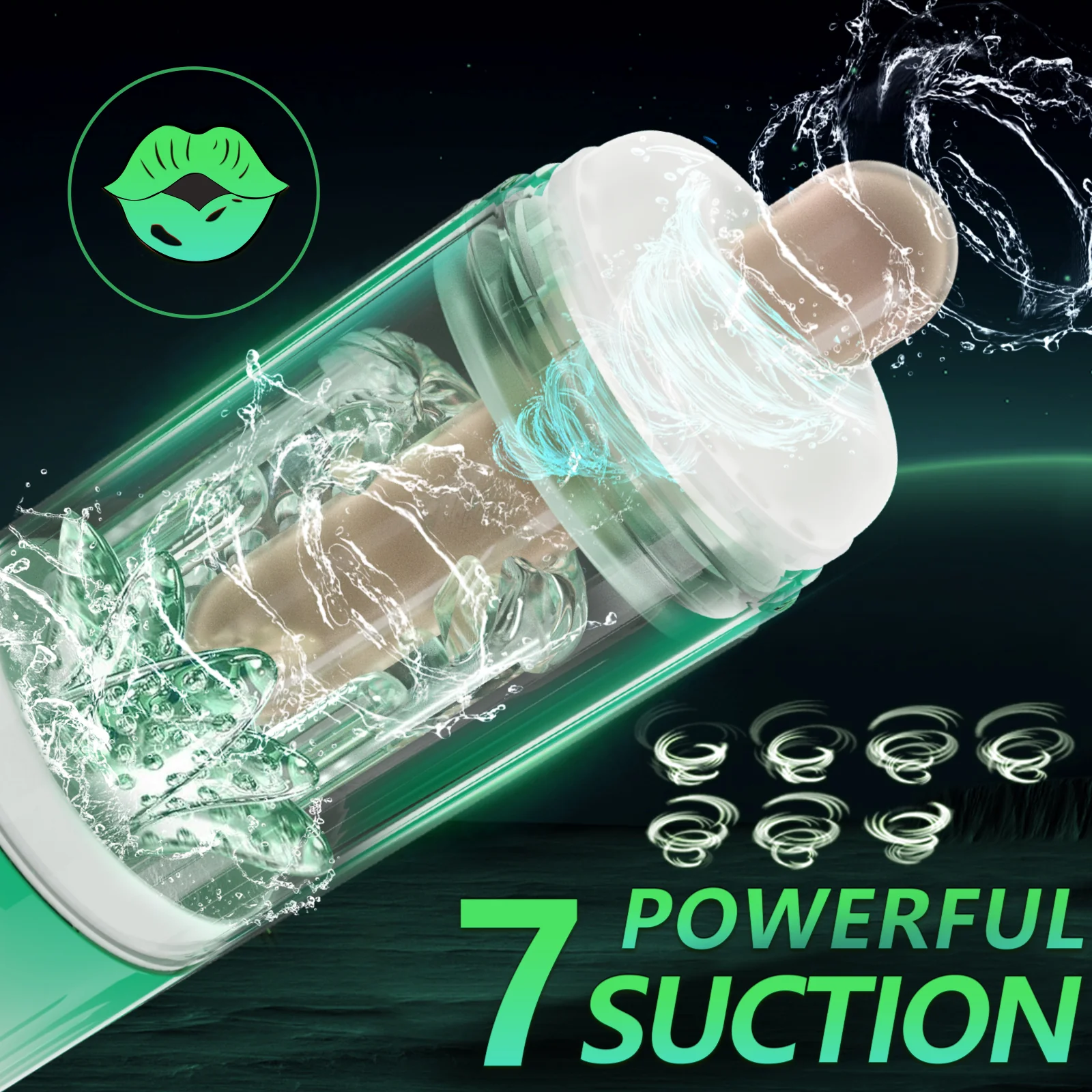 Heavenly Eye-5 in 1 Masturbator ( Rotating+Thrusting+Vibrator+Suction+Licking) - Image 3