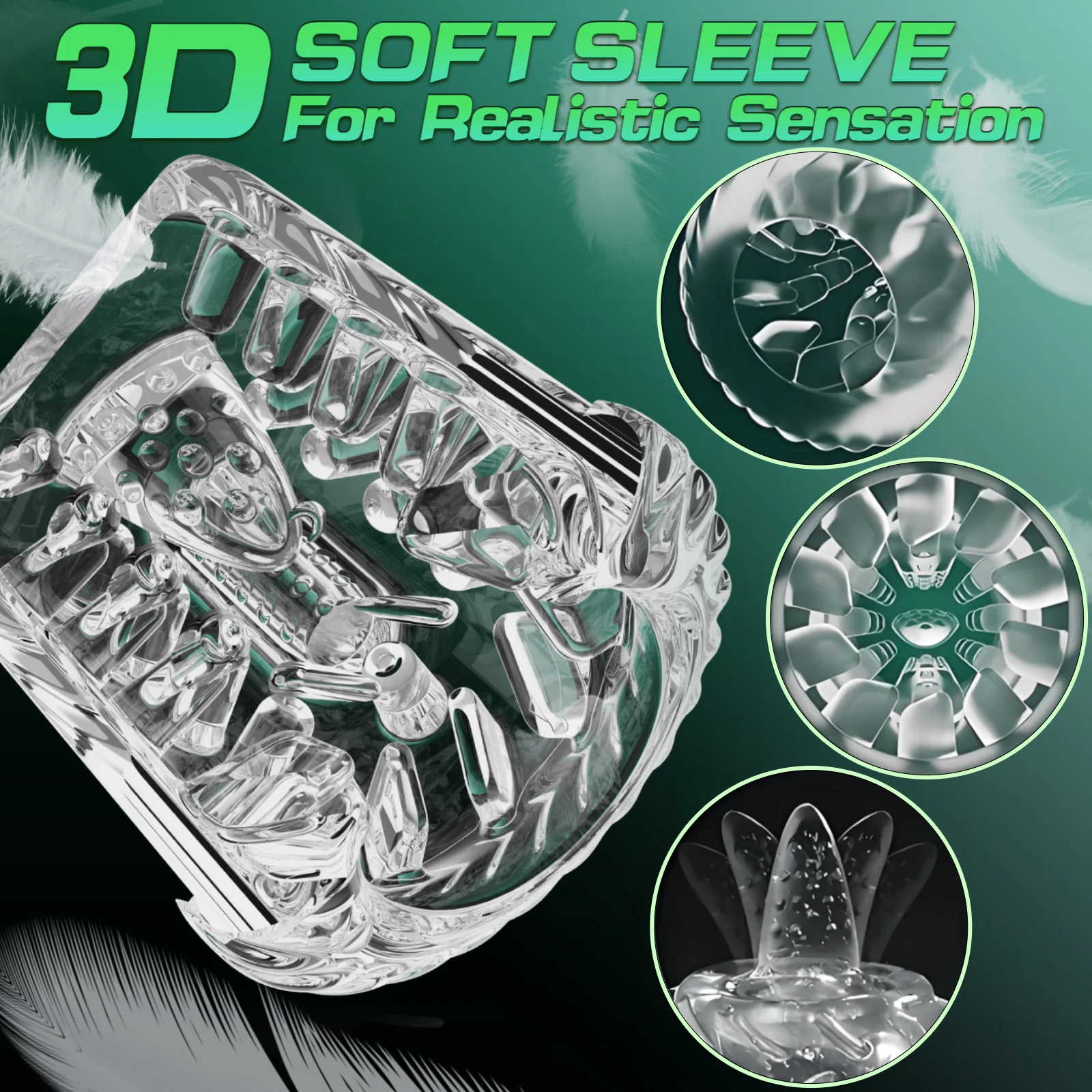 Heavenly Eye-5 in 1 Masturbator ( Rotating+Thrusting+Vibrator+Suction+Licking) - Image 6