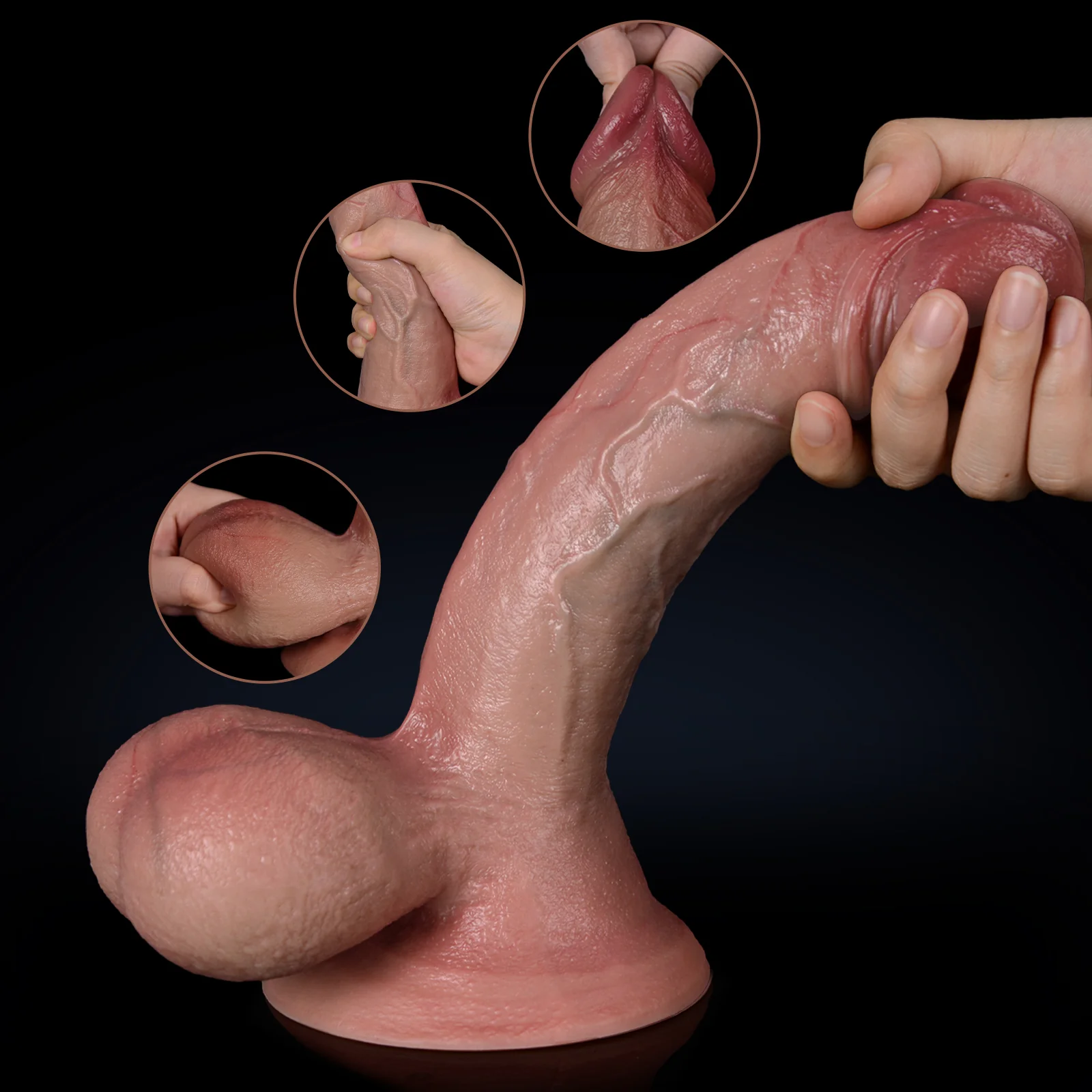 King of Hearts-Ultra Soft Egg Dildo - Image 3