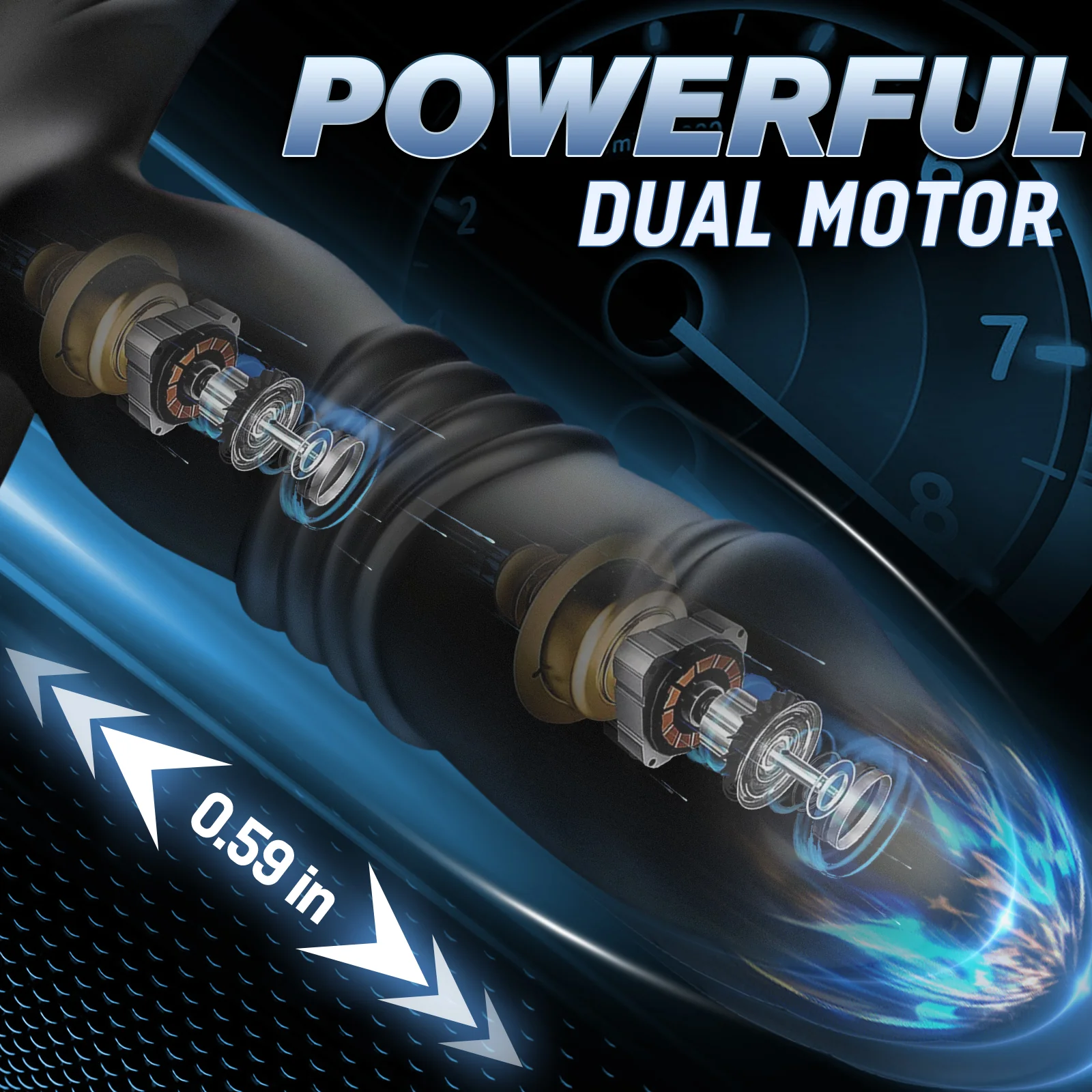 Knight-12 Vibrating & 12 Thrusting Silicone Anal Vibrator - Image 3