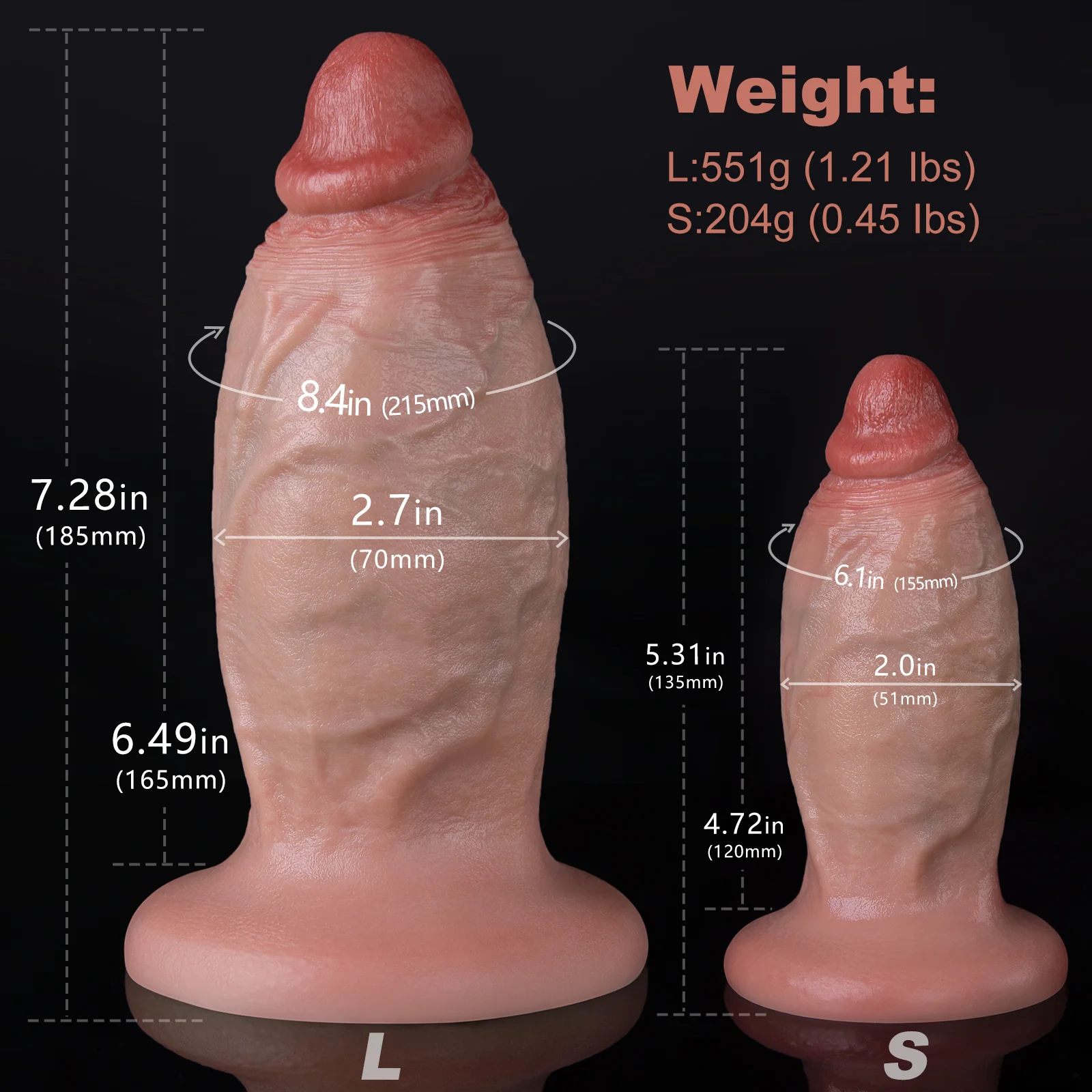 Pudgy Gaper-Fat Dildo - Image 5