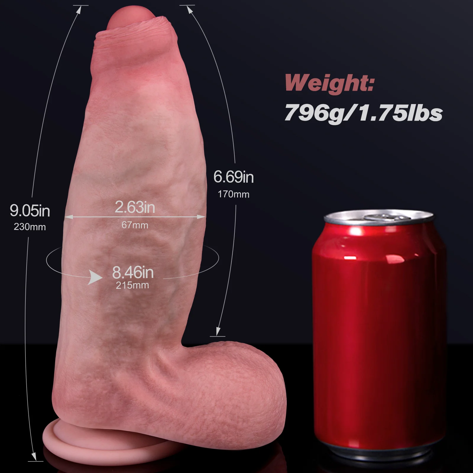 The Turtleneck Uncut Dildo - Image 6