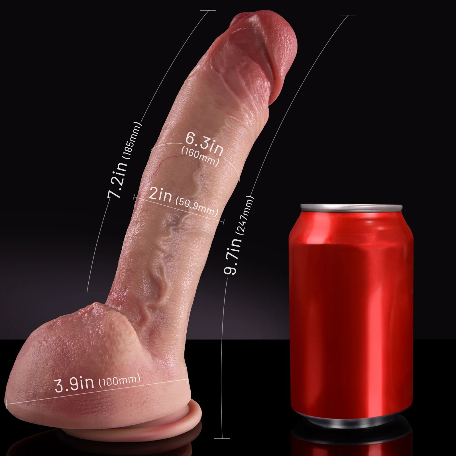 Wiggle Wand-Keel & Double Layer Silicone Dildo - Image 7